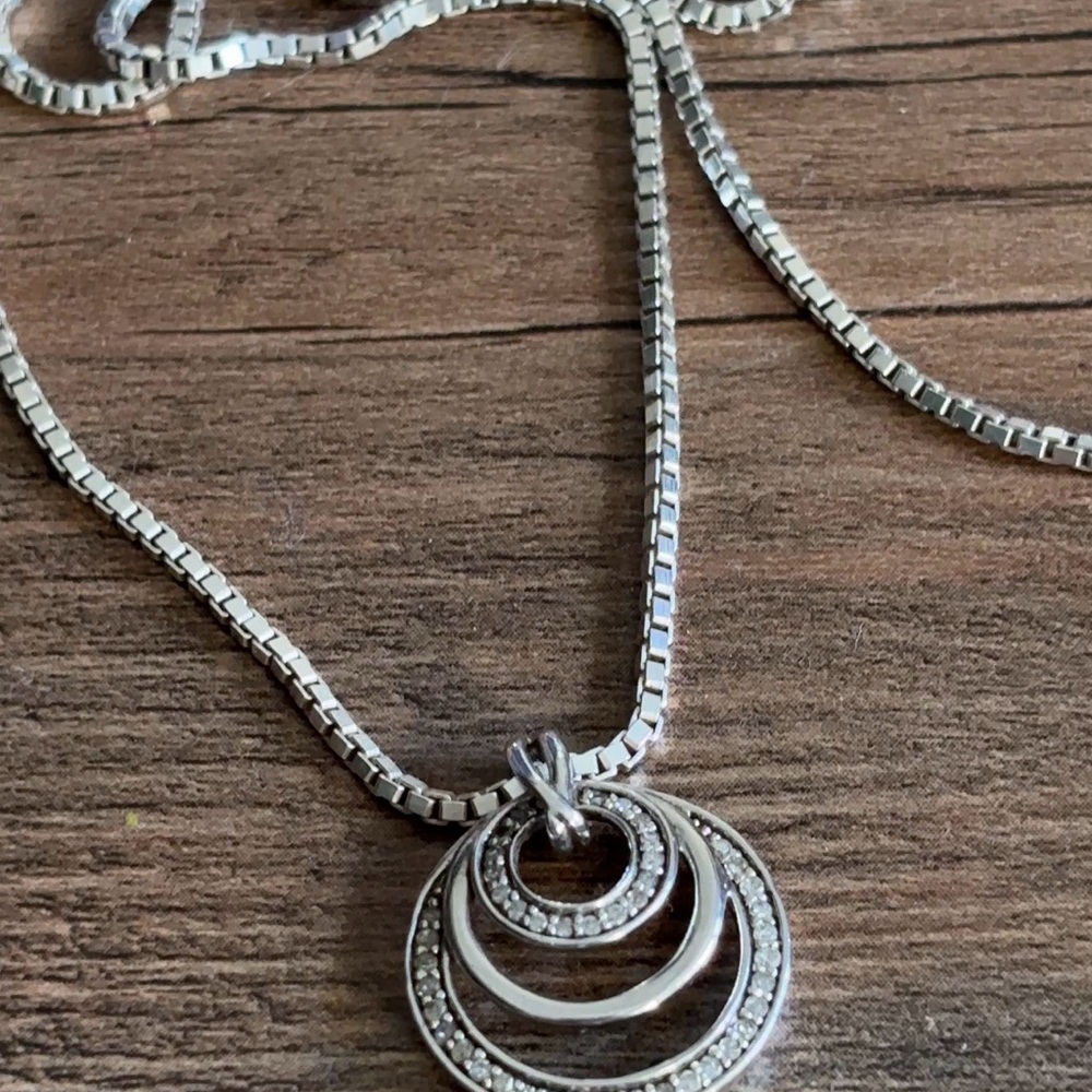 Italian Silver Pendant Necklace